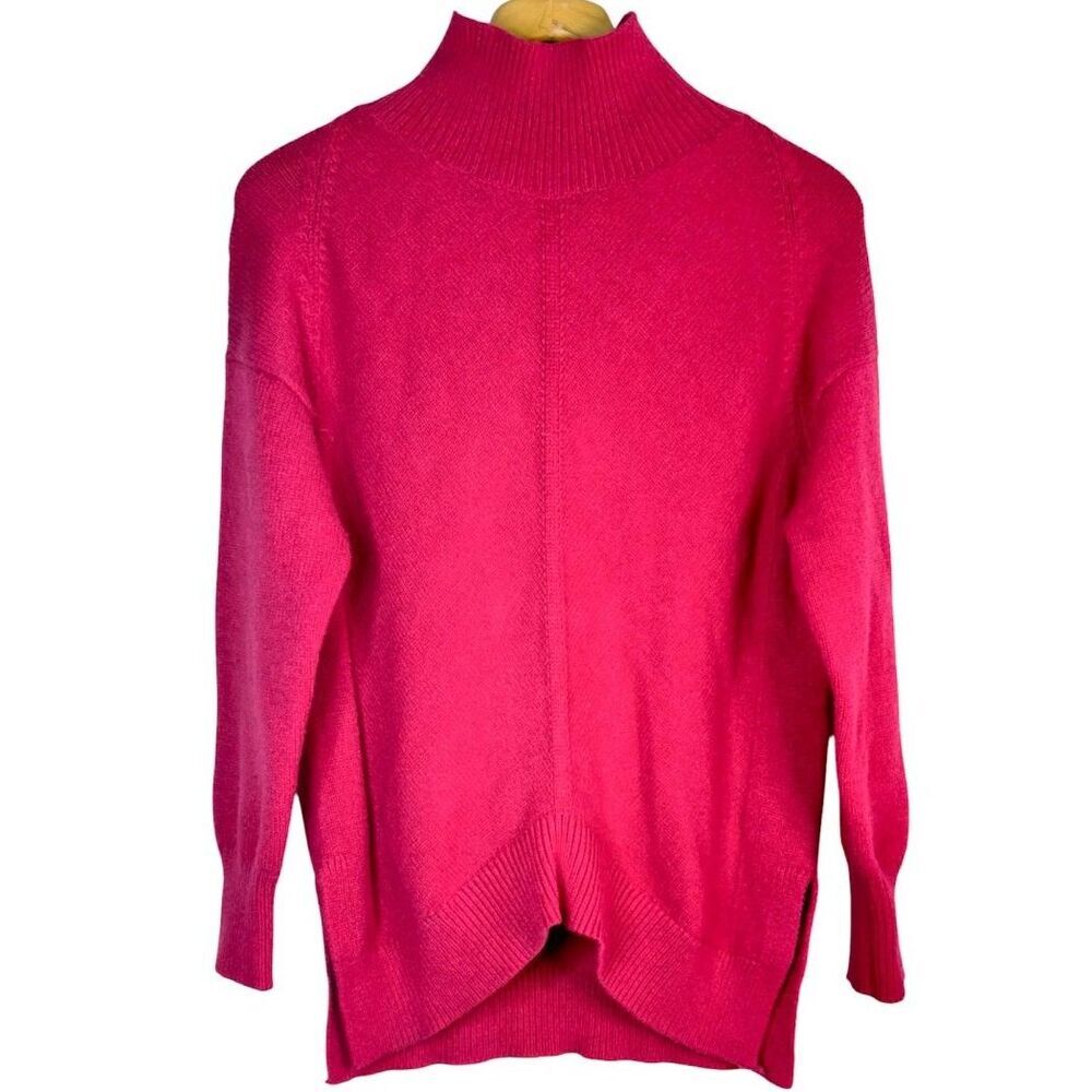 Anthropologie Maeve Crystal Tunic Hot Pink Sweater Size: XS